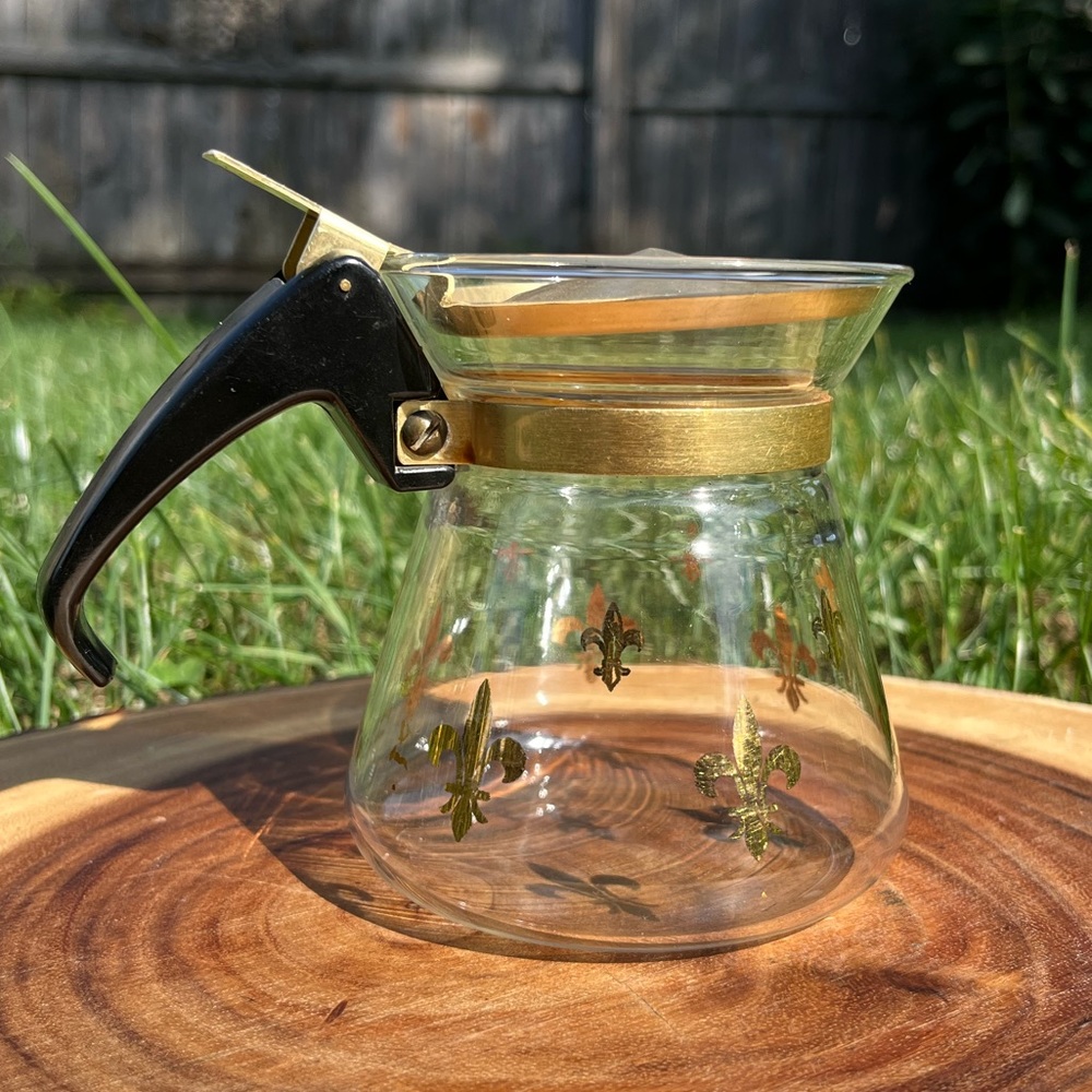 Vintage Pyrex Fleur De Lis Creamer